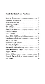 Preview for 4 page of Opticon 25-WEDGE-06 User Manual