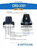 Предварительный просмотр 1 страницы Opticon CRD-3301 Quick Start Manual