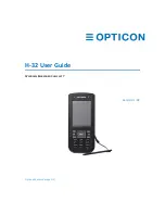 Preview for 1 page of Opticon H-32 User Manual