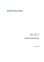 Opticon H21 User Manual preview