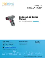 Opticon LG2 Series Manual предпросмотр