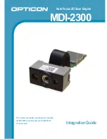 Opticon MDI-2300 Integration Manual preview