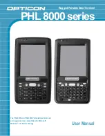 Preview for 1 page of Opticon PHL 8000 series User Manual