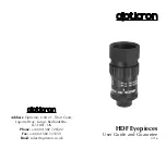 Preview for 1 page of Opticron HDF Eyepieces User Manual And Guarantee