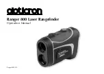 Opticron Ranger 800 Operation Manual предпросмотр