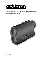 Opticron Tracker 670 Operation Manual preview