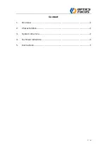 Preview for 2 page of Optics Focus 7IP1250 User Manual