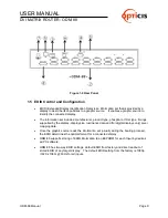 Предварительный просмотр 9 страницы Optics ODM- 88 User Manual