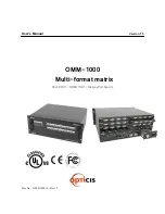 Предварительный просмотр 1 страницы Optics OMM-1000 User Manual