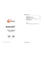 Optics Stretch DVI DVFC-100 User Manual preview