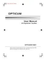 Opticum 7002T User Manual preview