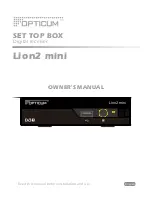 Opticum Lion mini Owner'S Manual предпросмотр