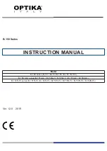 Optika Italy B-150 ALC Series Instruction Manual предпросмотр