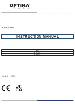 Предварительный просмотр 1 страницы Optika Italy B-150D Series Instruction Manual