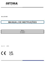 Предварительный просмотр 86 страницы Optika Italy B-150D Series Instruction Manual