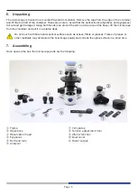 Предварительный просмотр 6 страницы Optika Italy B-380 Series Instruction Manual