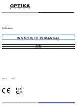 Optika Italy B-383 Series Instruction Manual preview