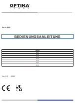 Предварительный просмотр 73 страницы Optika Italy B-60 Series Instruction Manual