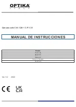 Preview for 35 page of Optika Italy C-B Series Instruction Manual