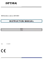 Optika Italy C-HA Instruction Manual preview