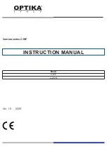 Предварительный просмотр 1 страницы Optika Italy C-WF Instruction Manual