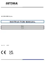 Предварительный просмотр 1 страницы Optika Italy CL-16.1 Instruction Manual