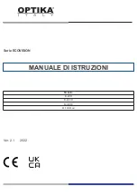 Предварительный просмотр 16 страницы Optika Italy ECOVISION B-20CR Instruction Manual