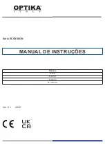 Предварительный просмотр 76 страницы Optika Italy ECOVISION B-20CR Instruction Manual