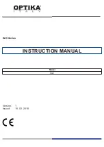 Preview for 1 page of Optika Italy IM-5 Series Instruction Manual