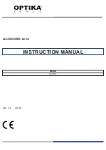 Предварительный просмотр 1 страницы Optika Italy M-1157 Instruction Manual