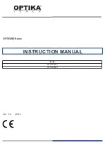 Предварительный просмотр 1 страницы Optika Italy OPTIGEM Series Instruction Manual