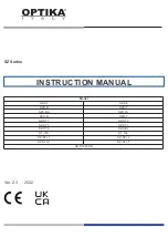 Предварительный просмотр 1 страницы Optika Italy SZ-STL1 Instruction Manual