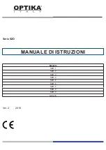 Предварительный просмотр 31 страницы Optika Italy SZO Series Manual