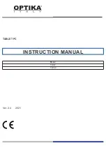 Предварительный просмотр 1 страницы Optika Italy TB-3W Instruction Manual