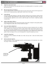 Preview for 7 page of OPTIKA MICROSCOPES B-150D Operation Manual