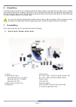 Предварительный просмотр 6 страницы OPTIKA MICROSCOPES B-190 Series Instruction Manual