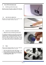 Preview for 15 page of OPTIKA MICROSCOPES B-290 Series Instruction Manual