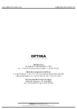 Preview for 36 page of OPTIKA MICROSCOPES VC01 Operation Manual