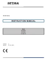 Optika B-1000Ti-10 Instruction Manual preview