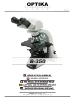 Optika B-350 Operation Manual preview