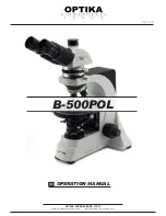 Preview for 1 page of Optika B-500POL Operation Manual