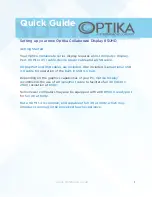 Optika Collaborate 85UHD Quick Manual предпросмотр