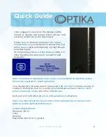 Предварительный просмотр 4 страницы Optika Collaborate 85UHD Quick Manual