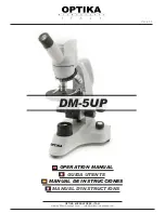 Optika DM-5UP Operation Manual предпросмотр