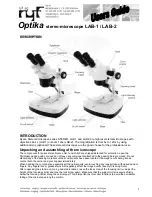 Preview for 2 page of Optika LAB-1 Instruction Manual