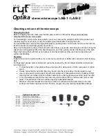 Preview for 4 page of Optika LAB-1 Instruction Manual