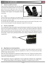 Preview for 5 page of Optika SZN Series Operation Manual