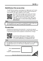 Preview for 14 page of Optikinetics Opti Aura Product Manual