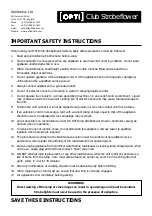 Preview for 4 page of Optikinetics OPTI Operating Instructions