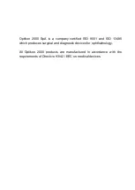 Preview for 2 page of OPTIKON 161601 Manual For Installation And Use